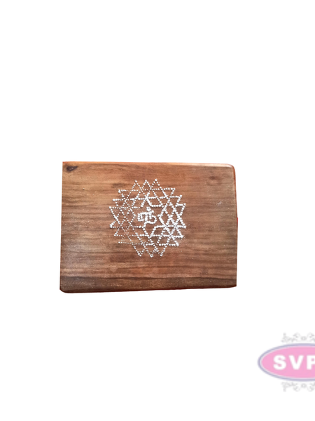 Stainless Steel / Sri Aishwarya Chakram Design Kolam Plate