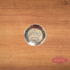 Stainless Steel Sri Balaji And Kamal / Lotus Design Kolam Plate