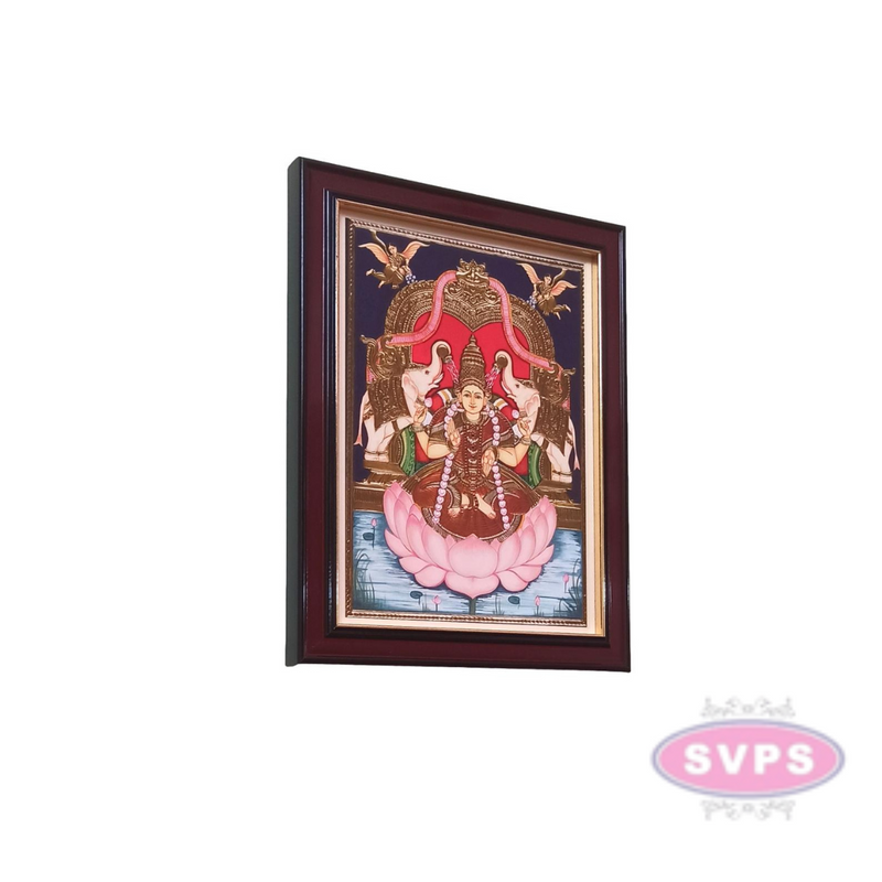 Sri Gaja Lakshmi Devi Tanjore Style Photo Frame