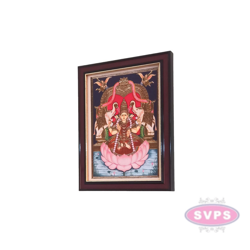 Sri Gaja Lakshmi Devi Tanjore Style Photo Frame