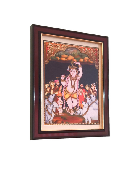Sri Krishna holding Govardhana Malai Photo Frame