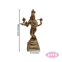 Sri Krishnar Panchalogam Idol / 12.5 Inches
