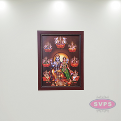 Sri Lakshmi Narayana With Ashtalakshmi Photo Frame