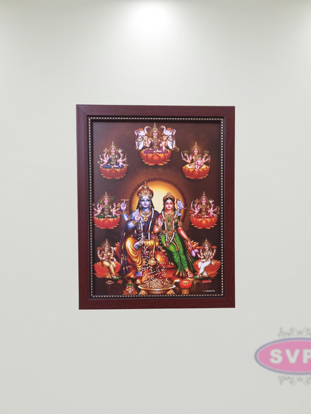 Sri Lakshmi Narayana With Ashtalakshmi Photo Frame