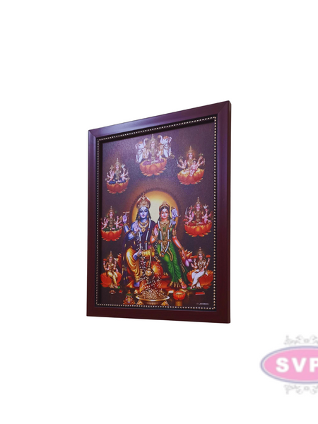 Sri Lakshmi Narayana With Ashtalakshmi Photo Frame