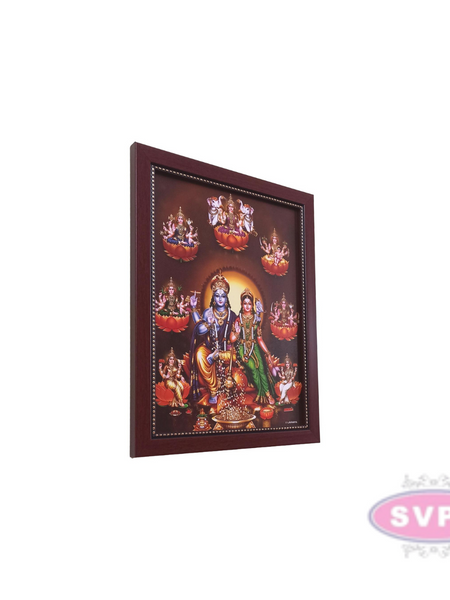 Sri Lakshmi Narayana With Ashtalakshmi Photo Frame