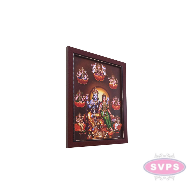 Sri Lakshmi Narayana With Ashtalakshmi Photo Frame