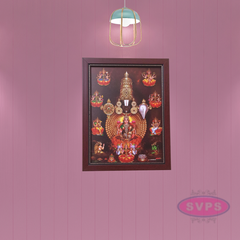 Sri Venkateshwara Perumal With Ashtalakshmi Photo Frame