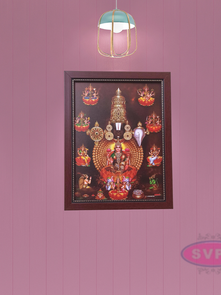 Sri Venkateshwara Perumal With Ashtalakshmi Photo Frame