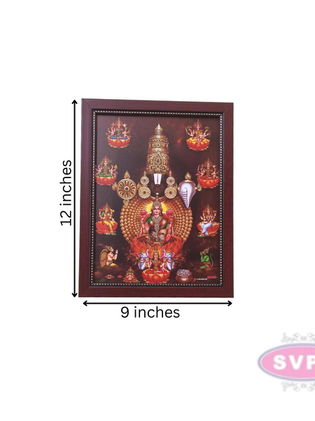 Sri Venkateshwara Perumal With Ashtalakshmi Photo Frame
