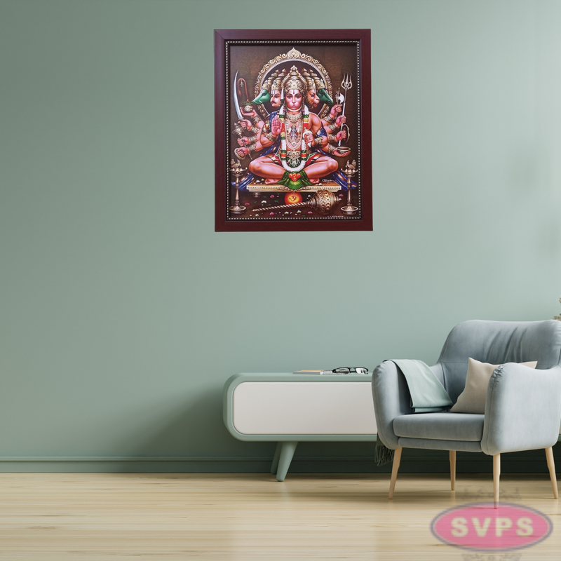 Sri Panchamukhi Hanuman Photo Frame