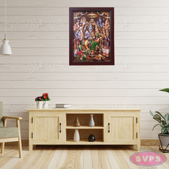 Sri Ramar Pattabhisekam With Sivan/ Ganesha/ Vishnu/ Hanuman / Lakshman Photo Frame