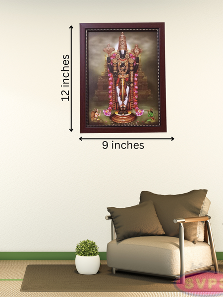 Srinivasa Perumal With Garudan And Hanuman Photo Frame