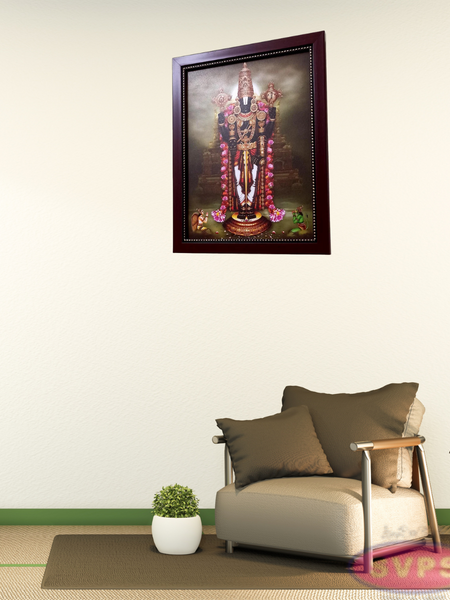 Srinivasa Perumal With Garudan And Hanuman Photo Frame