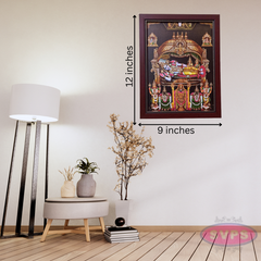 Srirangam Ranganathar With Sridevi Bhudevi Photo Frame