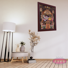 Srirangam Ranganathar With Sridevi Bhudevi Photo Frame
