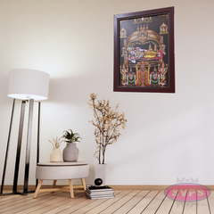 Srirangam Ranganathar With Sridevi Bhudevi Photo Frame