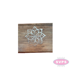 Stainless Steel Flower Design Kolam Plate