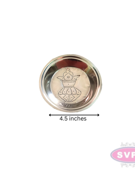 Stainless Steel Kalasam Kolam Plate / Kolam Stencil