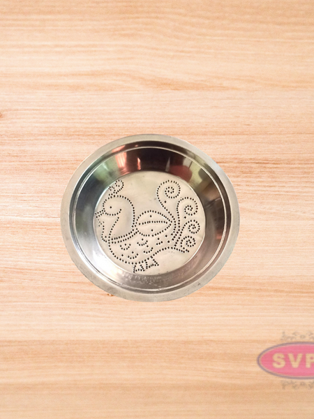 Stainless Steel Peacock Design Kolam Plate