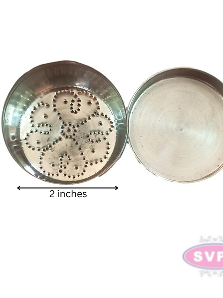 Stainless Steel Rangoli Design Kolam Box