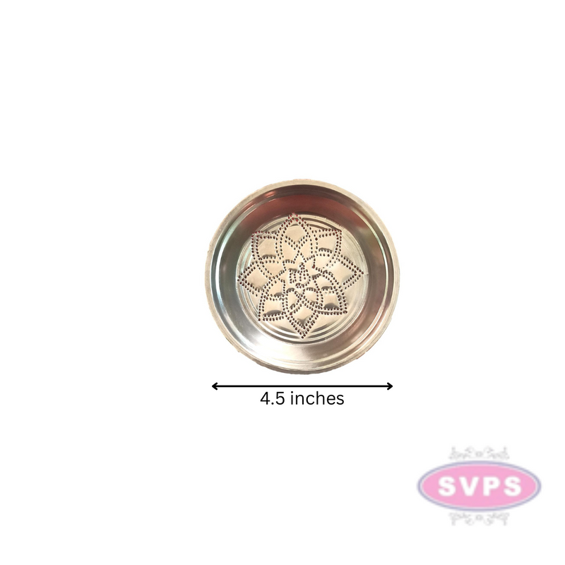 Stainless Steel Rangoli Kolam Design Plate