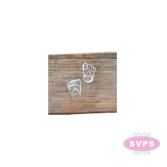 Stainless Steel Sri Krishna Padham Design Kolam Plate