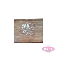 Stainless Steel Sri Vishnu Padham Design Kolam Plate