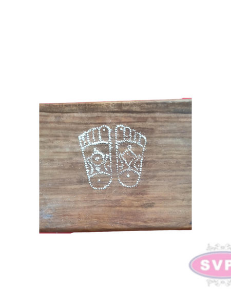 Stainless Steel Sri Vishnu Padham Design Kolam Plate
