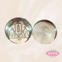Stainless Steel Thiruman Shanku Chakram Kolam Box