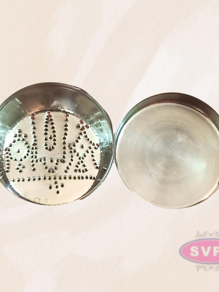 Stainless Steel Thiruman Shanku Chakram Kolam Box