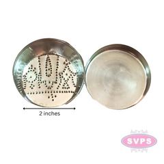Stainless Steel Thiruman Shanku Chakram Kolam Box