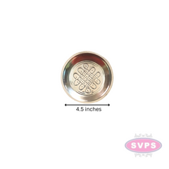 Stainless Steel Traditional Suzhi Kolam Design Kolam Plate