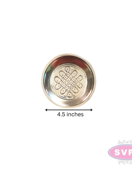 Stainless Steel Traditional Suzhi Kolam Design Kolam Plate