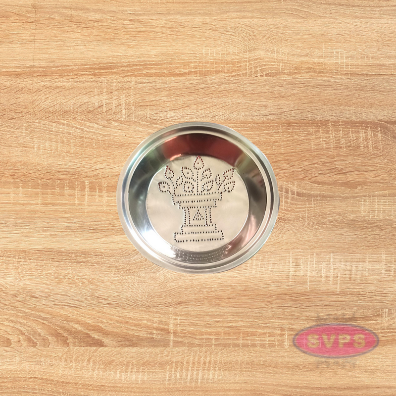 Stainless Steel Tulasi Maadam Kolam Plate