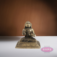 Swami Desikan Brass Antique / 2.5 Inches Statue