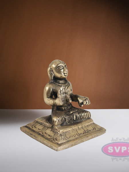 Swami Desikan Brass Antique / 2.5 Inches Statue