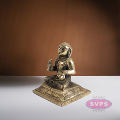 Swami Desikan Brass Antique / 2.5 Inches Statue