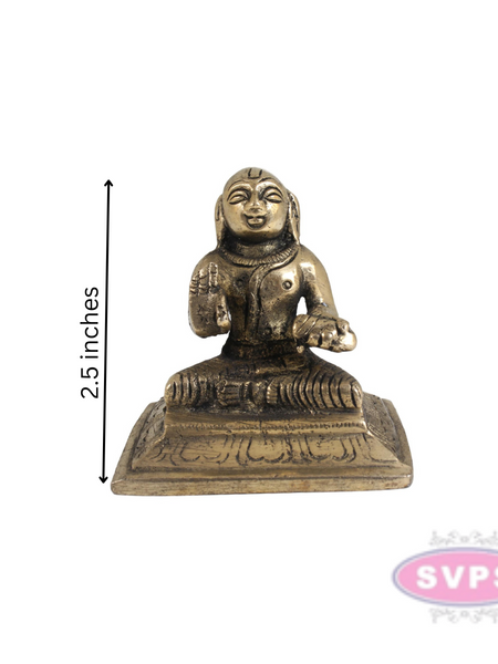 Swami Desikan Brass Antique / 2.5 Inches Statue