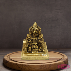 Brass Tirupati Balaji Temple Idol – Miniature Gopuram Design