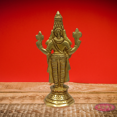 Antique Finish Brass Lord Venkateswara Statue for Pooja Room