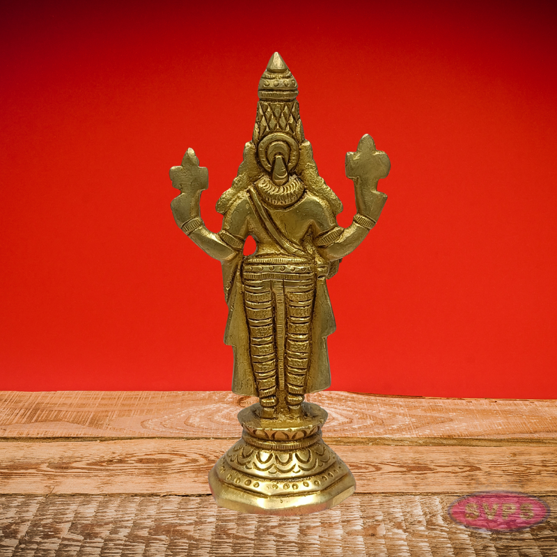 Antique Finish Brass Lord Venkateswara Statue for Pooja Room