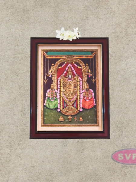 Tirupathi Srinivasa Perumal with Sri Devi and Bhoomi Devi  Photo Frame