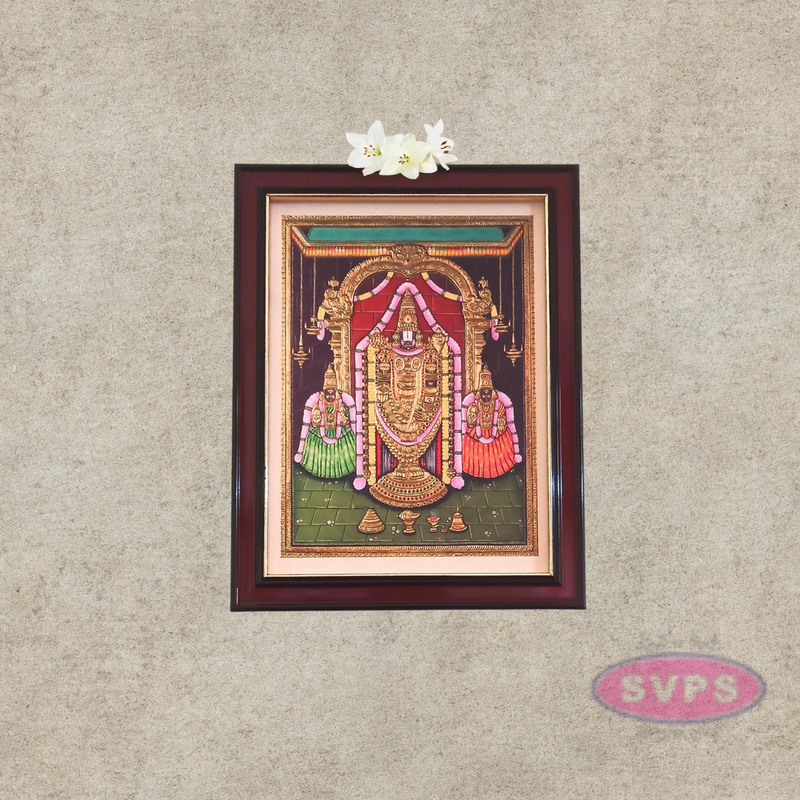 Tirupathi Srinivasa Perumal with Sri Devi and Bhoomi Devi  Photo Frame