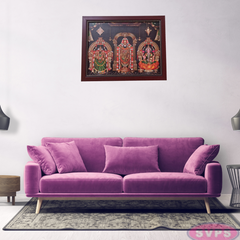 Tirupathi Balaji With Sridevi Bhudevi Sangu Chakram Photo Frame