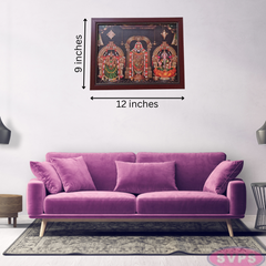 Tirupathi Balaji With Sridevi Bhudevi Sangu Chakram Photo Frame