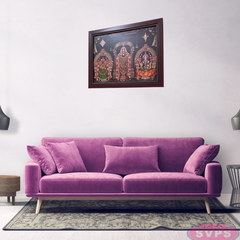 Tirupathi Balaji With Sridevi Bhudevi Sangu Chakram Photo Frame