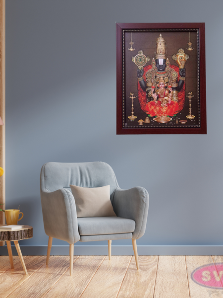 Tirupathi Venkateshwara Perumal With Lakshmi Photo Frame