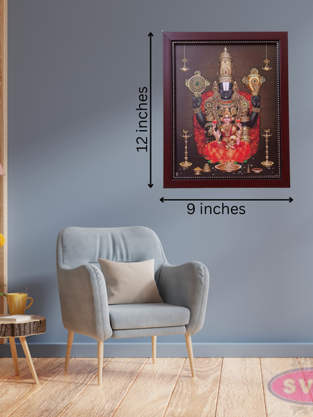 Tirupathi Venkateshwara Perumal With Lakshmi Photo Frame