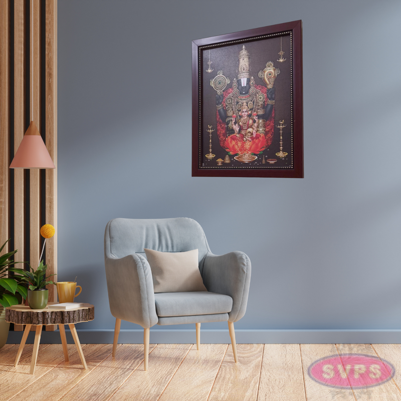 Tirupathi Venkateshwara Perumal With Lakshmi Photo Frame